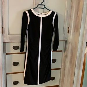 Ralph Lauren ruched 3/4 sleeve dress